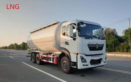 东风天龙干混砂浆运输车(28方-LNG)